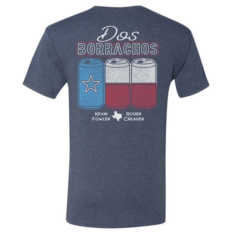 Tshirt- Dos Borrachos Beer Can Flag