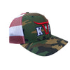 Hat-  KF Camo/ American Flag