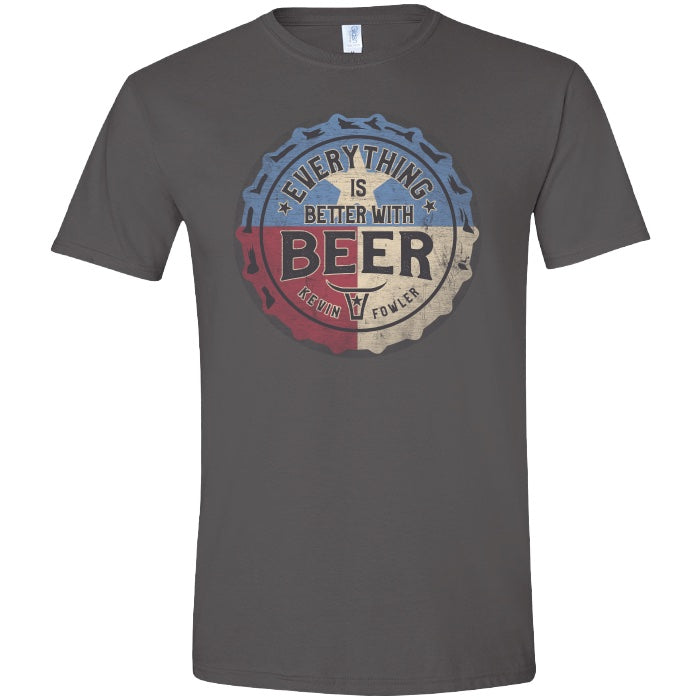 Tshirt- Better with Beer Cap Flag